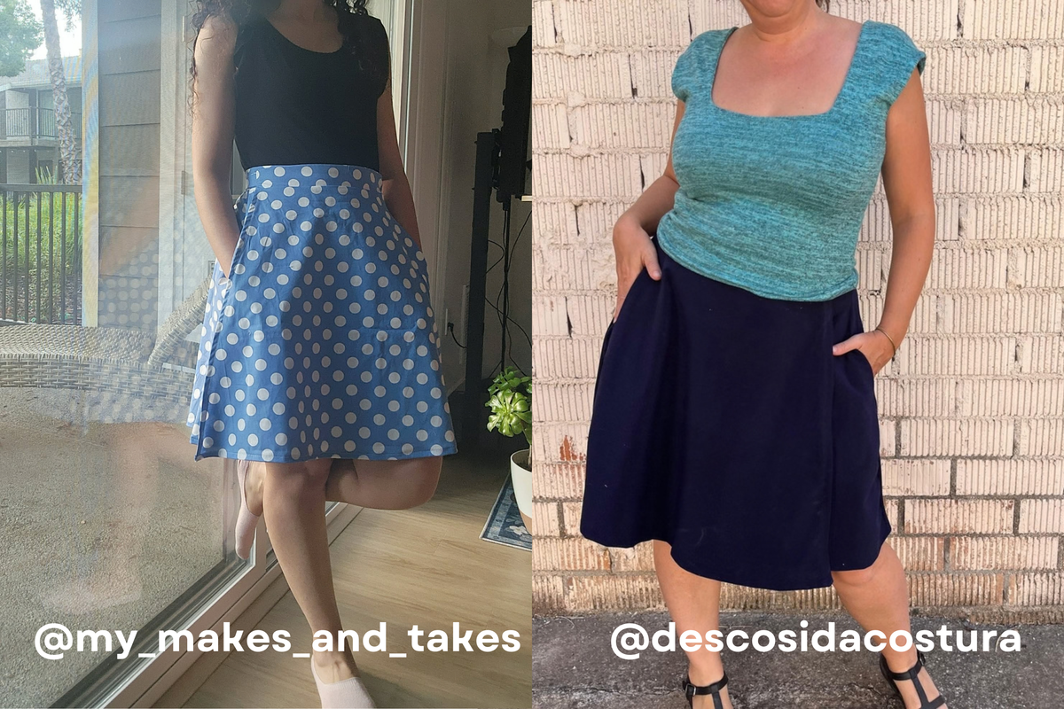 Holly Skirt PDF Sewing Pattern - Sizes 6 - 36